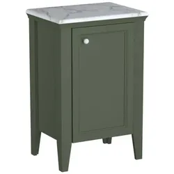 VitrA Valarte Halbhochschrank 65811 53,5x39,5x83cm, rechts, bodenstehend, Korpus Vintage grün, lackiert