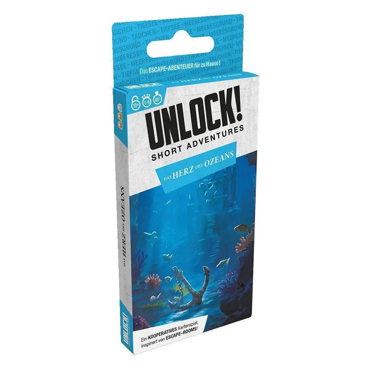 Asmodée Unlock! Short Adventures The Ocean s Heart (Fall 12) DE (Deutsch, 1 - 6 Spieler) (SCOD0131)