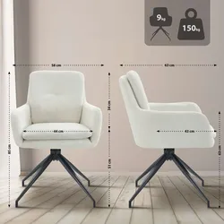 Esszimmerstuhl Pickett Stoff