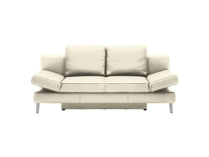 Novel Schlafsofa, Natur, Metall, Echtleder, Rindleder, Uni, 2-Sitzer, 200x85x90 cm, Lederauswahl, Schlafen auf Sitzhöhe, Wohnzimmer, Sofas & Couches, Sofas, Ledersofas
