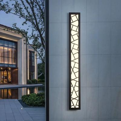 Inspire Curations Minimalist Linear Outdoor Wall Light IP65 Waterproof Modern Porch Sconce cold White 120cm