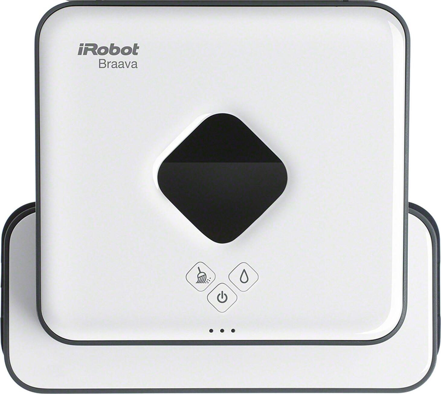 iRobot Braava 390t, Schwarz, Weiß, Kunststoff, Quadratisch, Nickel-Metallhydrid (NiMH), 2000 mAh, 210 mm
