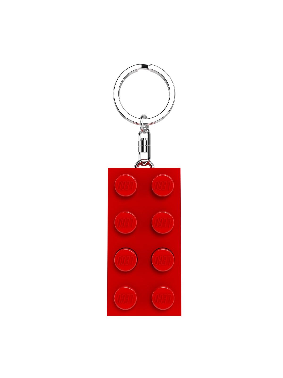 Euromic LEGO Minifigurines Keychain Light 2x4 Brick Red