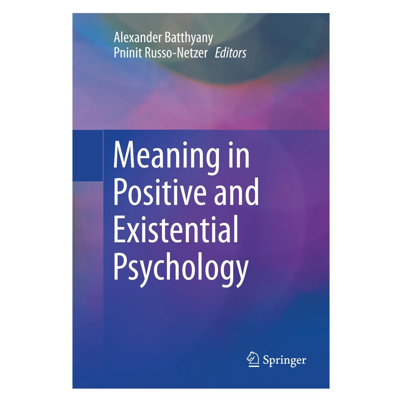 Springer Meaning in Positive and Existential Psychology (Englisch, Hardcover, Alexander Batthyany, Pninit Russo-Netzer) (9781493903078)
