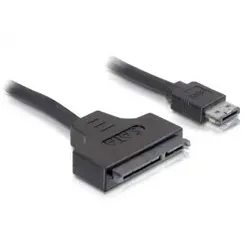 DeLOCK SATA cable, 0.5m SATA-Kabel 0,5 m eSATAp Schwarz
