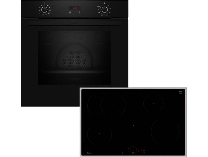 NEFF Backofen-Set BX48PIB0 , Energieeffizienz: A+, schwarz, Herdsets, Intuitive Twist Touch-Steuerung & CircoTherm-Heißluf, Backofen-Set