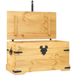vidaXL Truhe Mexiko-Stil Kiefernholz 91x49,5x47 cm