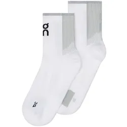 On Unisex Performance Run Sock Mid weiß