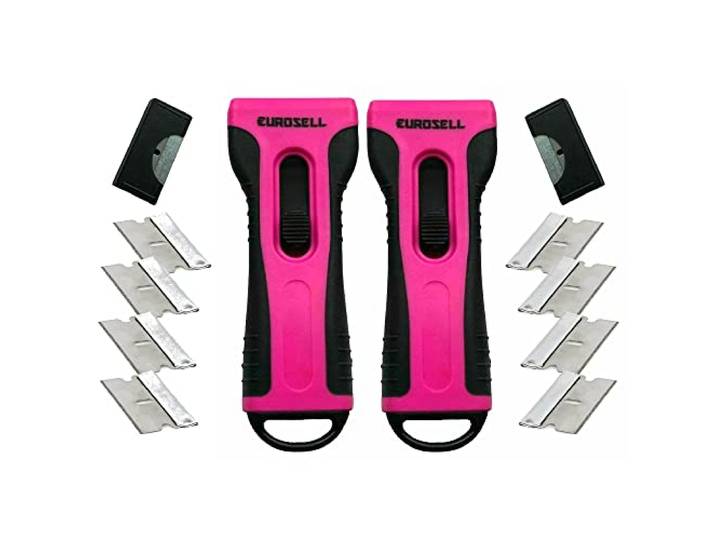 TronicXL Set van 2 stuks premium schraper voor keramische kookplaat en keramische kookplaat schraper ergonomische kookplaat schraper