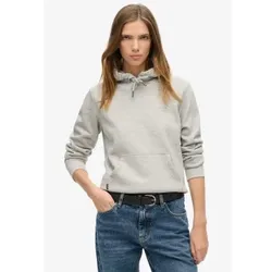 Superdry für Damen. W2012180A Sweatshirt mit Kapuze und Logo Essential grau (S), Lässig, Baumwolle, Nachhaltig