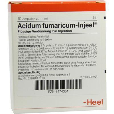 Biologische Heilmittel Heel GmbH ACIDUM FUMARICUM INJEEL Ampullen 10 St 01474361