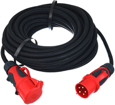 Stairville CEE Cable 32A 6,0mm² 25m Grip Schwarz