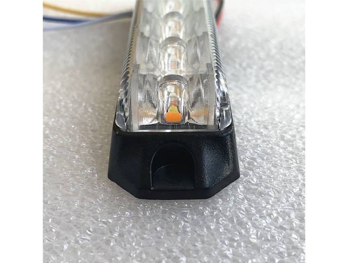 COXSWAIN VS-968D Feux stroboscopiques LED bicolores, lampe de signalisation clignotante pour voiture, camion, kit de montage en surface, 12x3W LED haute intensité