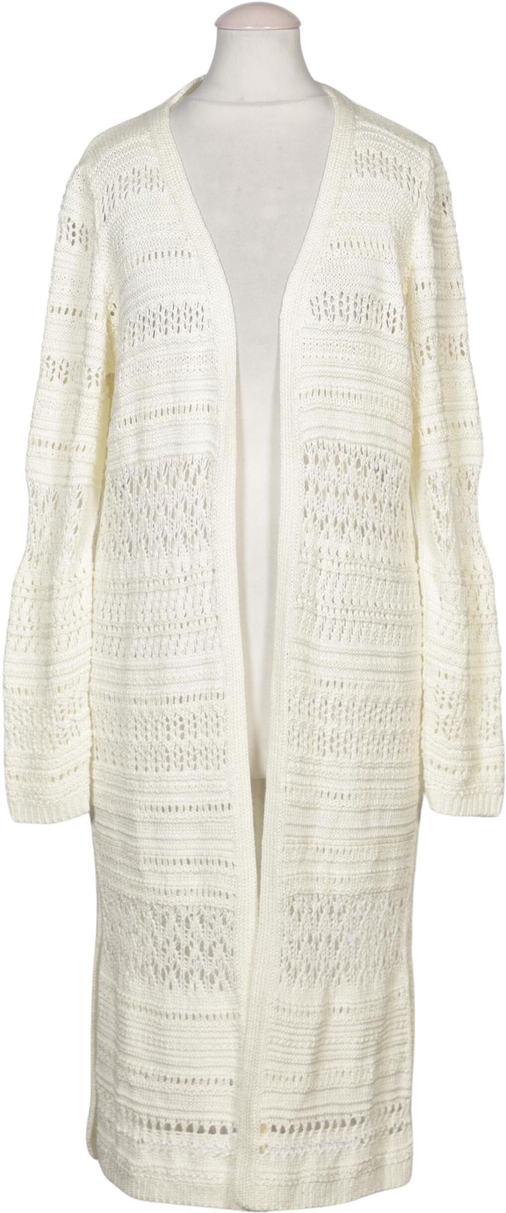 Dorothy Perkins Damen Strickjacke, Cremeweiß, Gr. S, Synthetik - Second Hand
