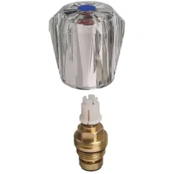 CORNAT Armaturenoberteil blau 1/2" AG - Bad-Armatur