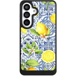 Nivocase Hülle für Samsung Galaxy S26+ Handyhülle NIVOcore Case Schwarz Griechenland Muster Zitrone (Samsung Galaxy S26+), Smartphone Hülle, Schwarz