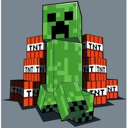 COFI 1453 Minecraft Kuscheldecke – Fleece-Decke 100×150 cm mit Motiv