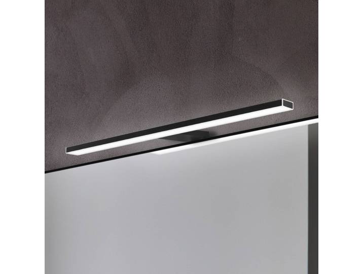 Ebir Wandlampe Esther 2, schwarz, für Badezimmer, Kunststoff, Modern, Wandleuchte, Wandlampe Bad