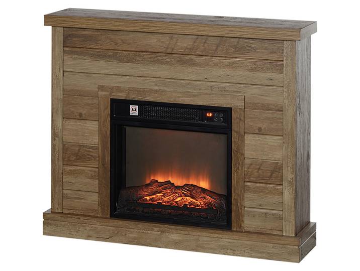 HOMCOM Elektrokamin mit Heizung, elektrischer Kamin mit Flammeneffekt, 1800 W