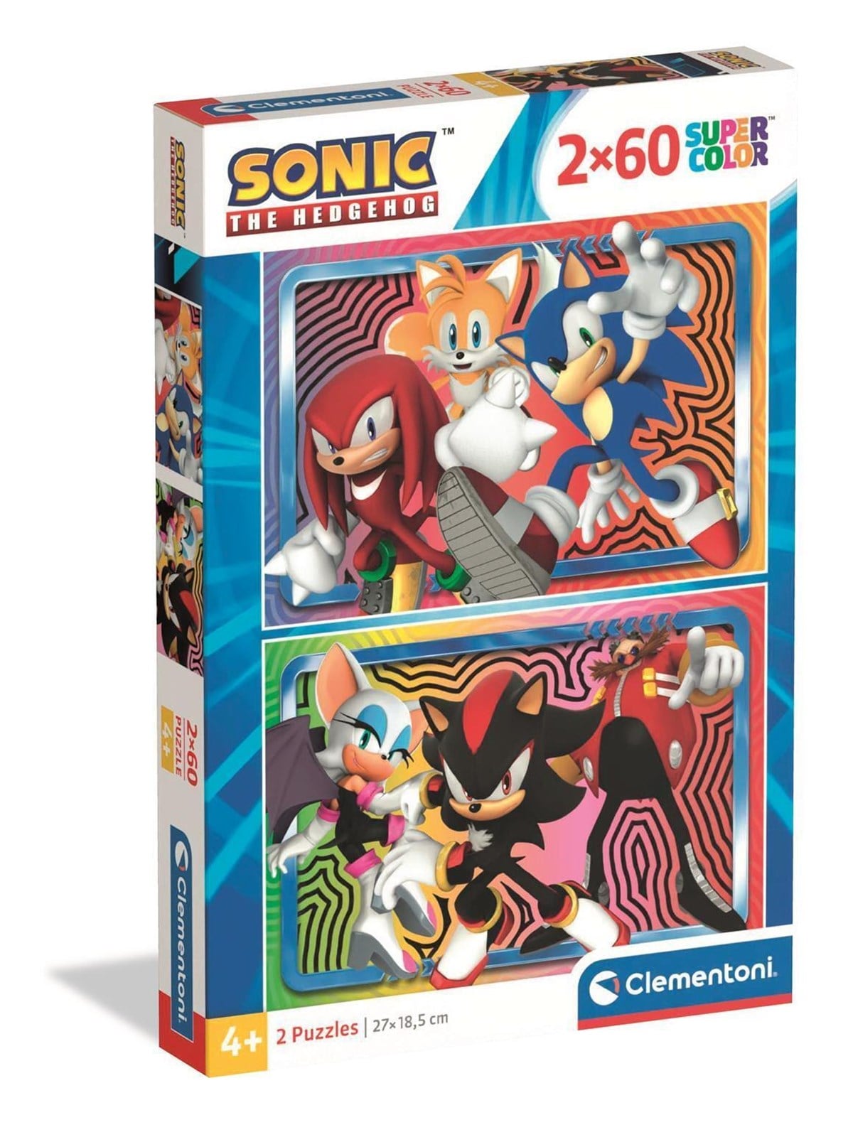 Clementoni Puzzle Sonic, 2x60 Teile (2025) 2D Puzzles