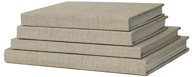 Booth & Williams Decorative Books - Khaki Coffee Table Stack - 4 Tan Books