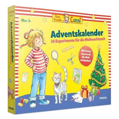 FRANZIS 67207 - Meine Freundin Conni Adventskalender, 24 Experimente für die Weihnachtszeit, für Kinder ab 5 Jahren