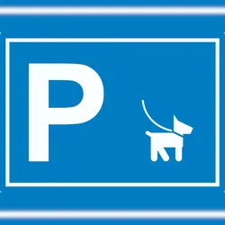 HB-Druck Hundeparkplatz Aufkleber waagerecht A5 (148x210mm)