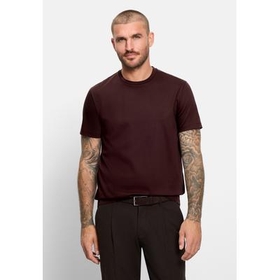 T-Shirt OLYMP "OLYMP Casual Wirk, T-Shirt", Herren, Gr. 3XL, bordeaux, 100% Baumwolle, Shirts T-Shirt