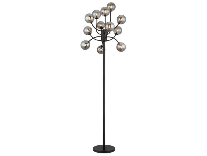 Globo Led-Stehleuchte, Schwarz, Glas, rund, F, 200 cm, CE, Fussschalter, Lampen & Leuchten, Innenbeleuchtung, Stehlampen, Stehlampen