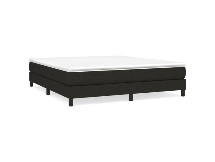 Lit adulte - 160x200 cm lit double Cadre de lit Noir Tissu CHY86504443
