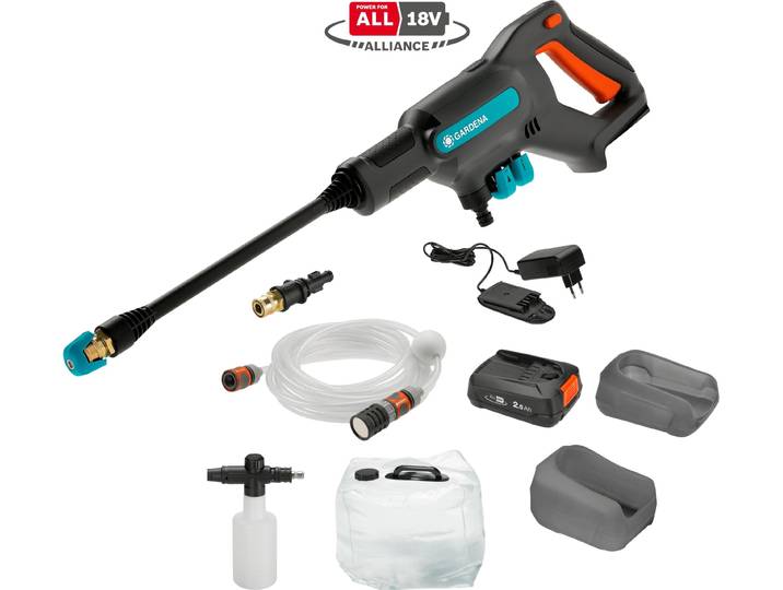 GARDENA 14800-31 Nettoyeur à pression sans fil AquaClean 24/18V P4A GARDENA