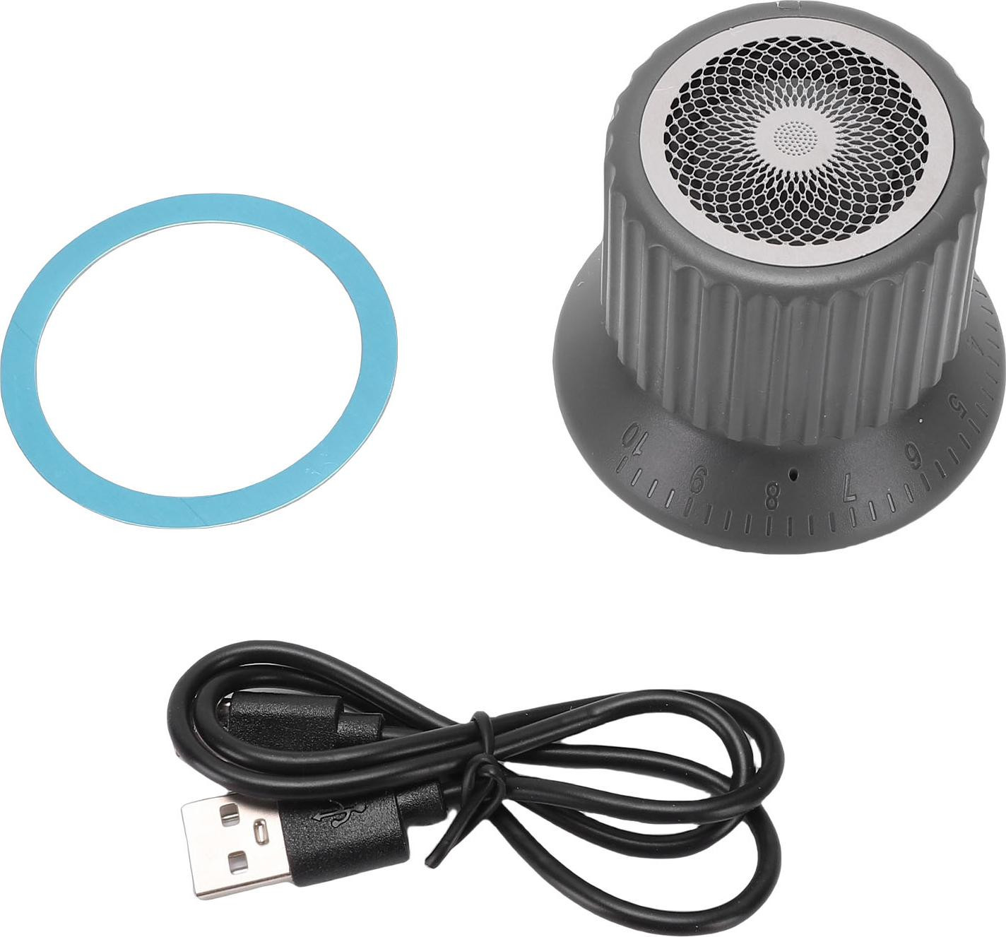Gistuch Magnetische Bluetooth-luidspreker met telefoonhouder, draagbaar en zwart