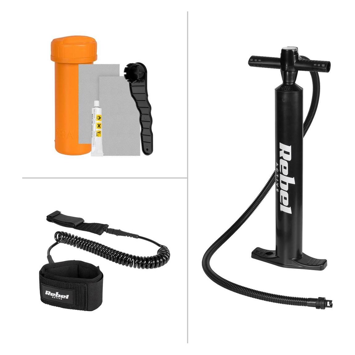 Rebel Deska SUP ACTIVE PRO RBA-4518 - niebieska (RBA-4518-BL)