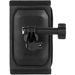 SmallRig 5721 Hook and Loop Backpack Strap Mount for Action Cameras, Action Cam Zubehör, Schwarz