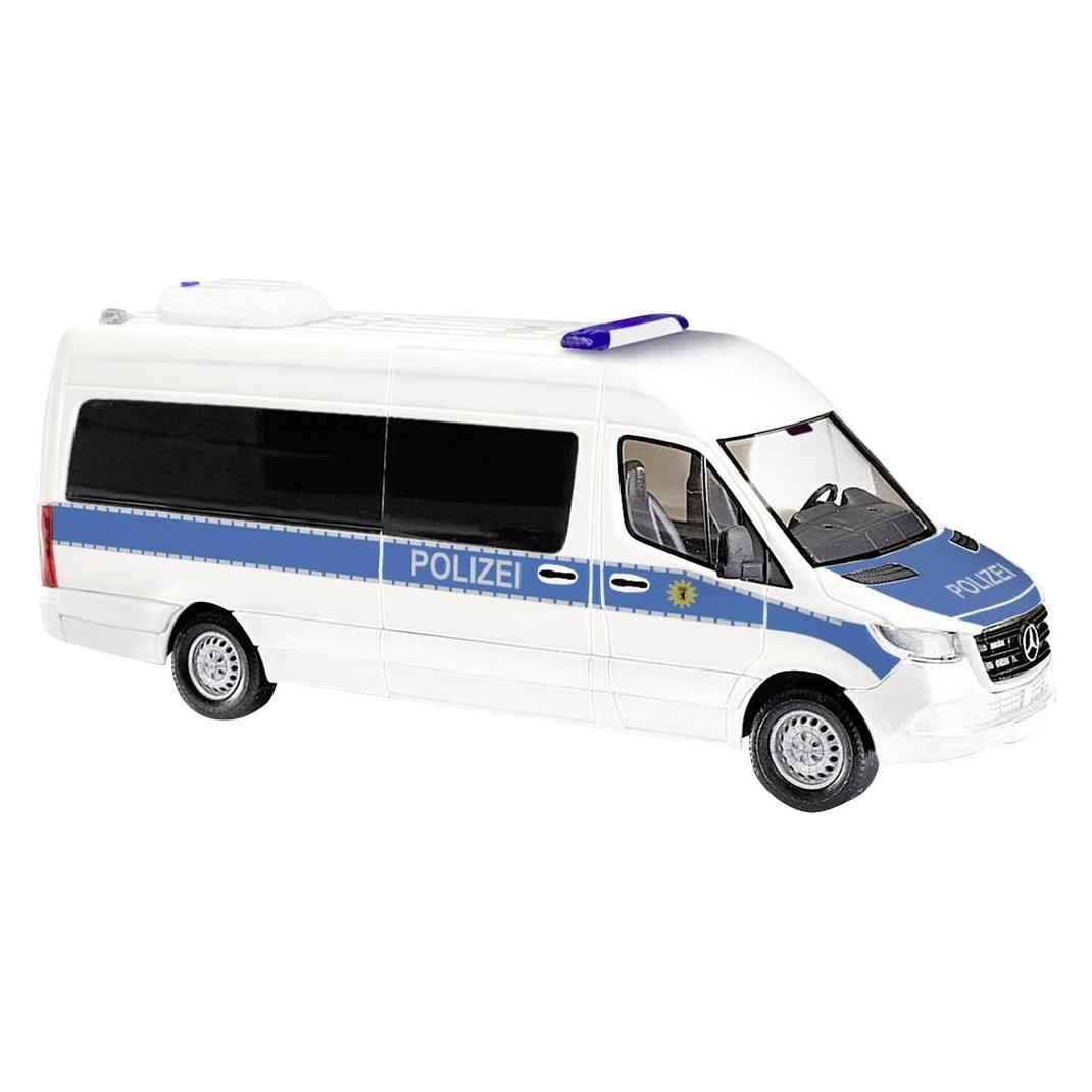 Busch 52638 H0 Einsatzfahrzeug Modell Mercedes Benz Sprinter Bus, Polizei Berli (52638)