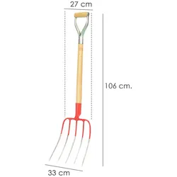 WOLFPPACK PROFESSIONAL LINE - Gabel mit Ringgriff 560 / 5 Zinken