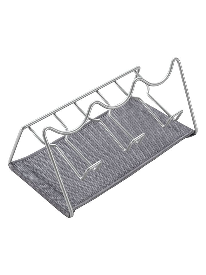 metaltex Flaschen-Abtropfgestell in Grau - (B)30 x (H)17 x (T)14 cm - onesize