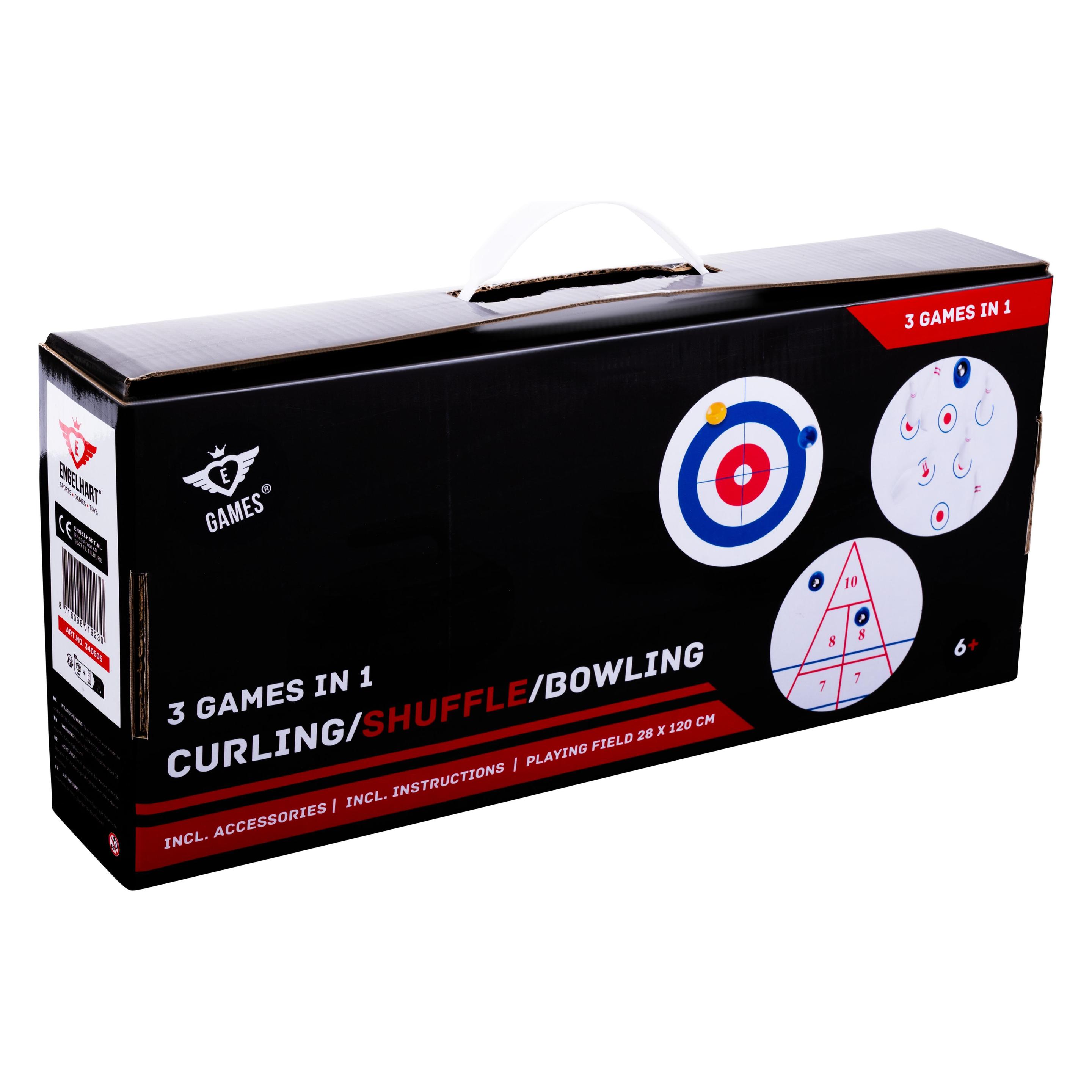 Quint Spiel Curling, Shuffleboard Und Bowling Set 3 In 1 (340505)