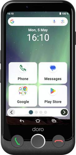 Doro Aurora A20 graphit 4,5" 64GB Senioren-Smartphone Schwarz