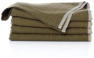Couleur Nature Caravan Chunky Linen Napkins - Set of 4 - Forest Green