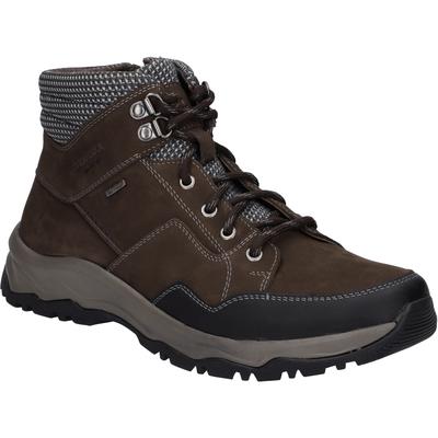 Stiefelette JOSEF SEIBEL "Leroy 53, braun-kombi", Herren, Gr. 44, braun (braun, kombi), Obermaterial: 80% Rindsleder Leather cow. 20% Textilmaterial TEXMAT., Schuhe Stiefelette