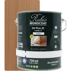 Rubio Monocoat Set Oil Plus 2C Natural 3500ml (A+B) - 3500ml [140m2]