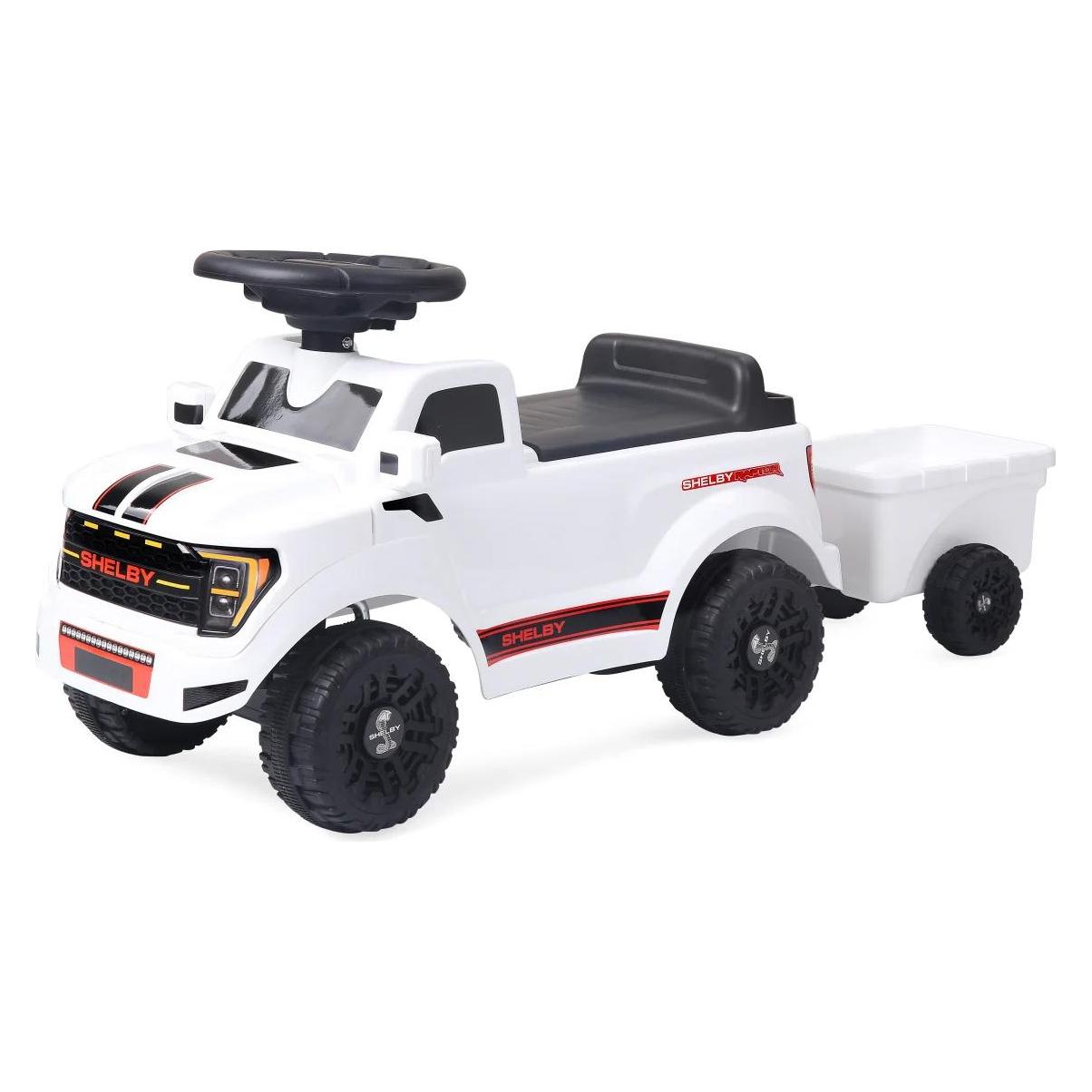 Weiss Rutscher Shelby Ford F-150 Raptor mit Anhänger weiss (464066)