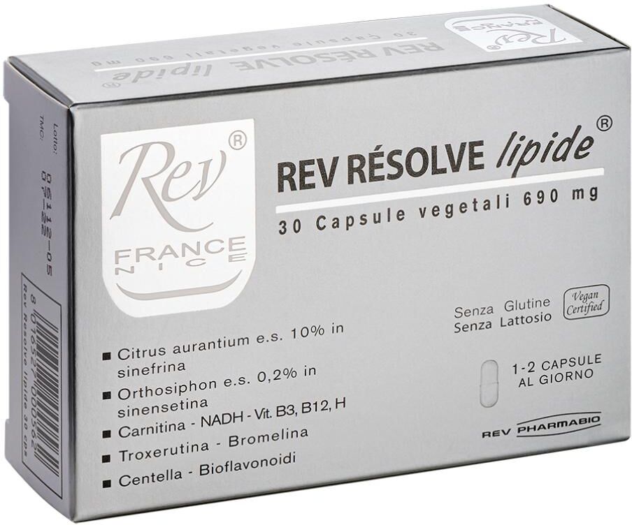 REV PHARMABIO Srl REV Resolve Lipide 30 Cps