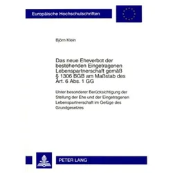 Klein:Das neue Eheverbot der bestehende, Fachbücher von Björn Klein