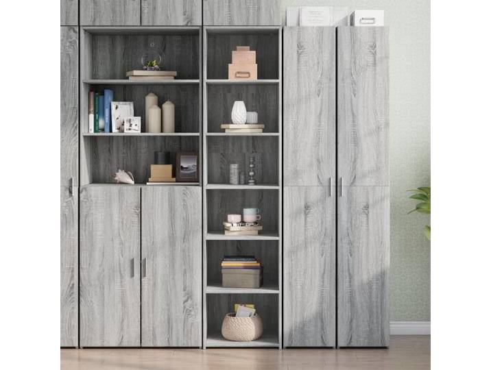 Buffet haut sonoma gris 45x41x185 cm bois d'ingénierie buffet armoire de rangement armoire haute armoire armoire 3281678
