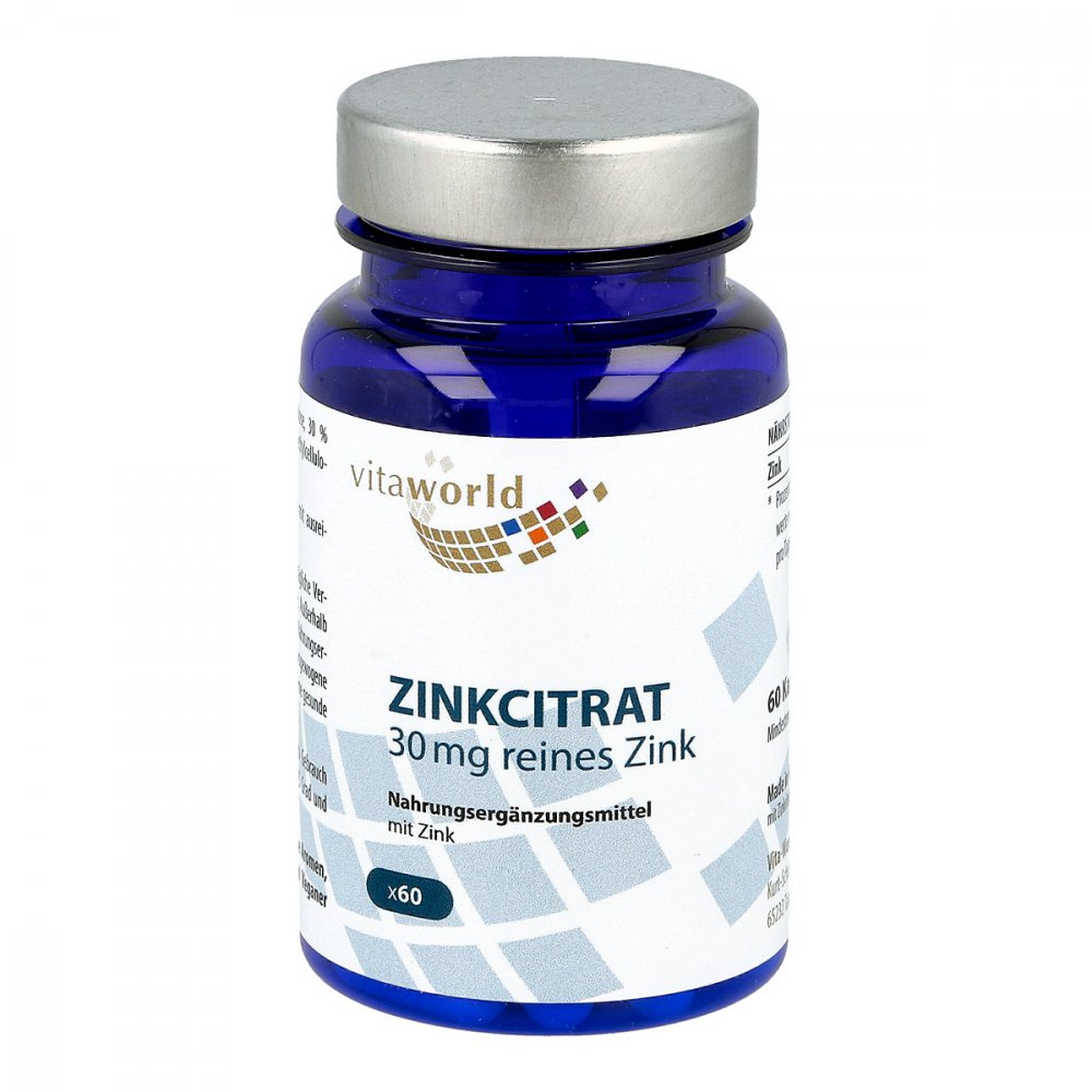 Vita World GmbH Zinkcitrat 30 mg Kapseln 11050478