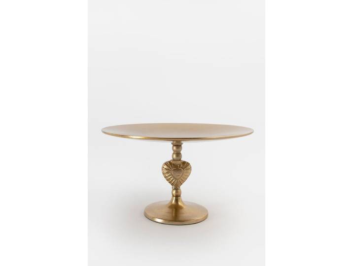 Goudkleurig taartplateau met hart