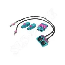 Antennenadapter Doppel-FAKRA (w) Buchse auf 2 x Doppel-FAKRA (m)