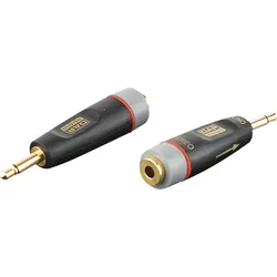 DAP XGA43 - mini-jack/M mono to mini-jack/F - incl. 2 x 10 kOhm resistors Inkl. 2 x 10 kOhm Widerstände
